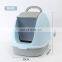 Cute hooded cat litter pan closed cat litter box with lid