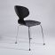 China Supplier Modern Designed Dinning Chair With black painted and walnut veneer  Ant chair designed