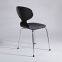 China Supplier Modern Designed Dinning Chair With Black Painted and Walnut Veneer Ant Chair Designed