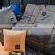 luxury cotton satin portable foldable throw pillow travel sofa blanket