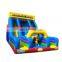 Inflatable Vertical Rush Slide Challenge Wipeout Playground Obstacle Course Bouncy Slides With Climbing Wall