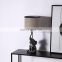 Wholesale modern customized modern hotel desk light luxury sliver elephant shape resin bedroom bedside table lamp