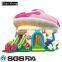 Commercial Jumpers Bounce Housekids Inflatable Mushroom Airbounce Jumping Air Bounce Houses Bouncy Castle Bouncer Castles Combo