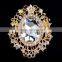 wholsale fashion silver gold crystal rhinestone diamond pearl brooch
