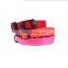 High quality safety mesh led light up best glow in the dark dog collar Wholesale mesh led safety lights for dogs