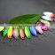 Factory  Price 3.3cm/3g  colorful UV fishing spoon metal bait trout lures Single Hook bait