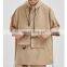 fashion new custom design plus size men's top with pocket men clothing for summer