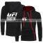 S-5XL 100%polyester Spring and autumn new men's printed UFC long sleeve hooded casual sports  zipper sweater coat