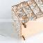 Tissue Box New Home Decorative Container Luxury Gold Facial Car Holders Cover Metal Glass Paper Rhinestones Crystal Tissue Box