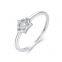 s925 silver ring female simple small fresh crown ring ins style diamond ring