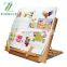 Bamboo Book Stand Adjustable Reading Book Recipe Holder display racks
