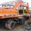 Used Hitachi EX100WD wheel excavator