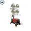 Sales Sample diesel and gasolineportable generator mobile mast light tower, LED tower light 150Wx4,metal halogen lamp 1000Wx4