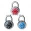 Zinc alloy Security digital padlock Shackle Round Combination Padlock