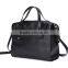 PU leather/genuine leather black large capacity travel duffel bag organizer shoulder bag for men