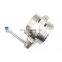 Dairy Industrial DIN Sanitary Stainless Steel Threaded 4 inch Butterfly Valve