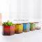 Wholesale Succulent Small Hexagonal Mini Ceramic Pot Kiln Flow Glaze Garden Pot