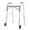 Rollator Walker Arc Shape Dual Button Folding Walker with 2 Wheels