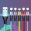 Wholesale 1M Rotation Magnetic cable fast charging 3 in 1 Magnetic charging cable Liquid silicone Usb data cable