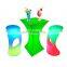 Coffee Shop Table and Chair Flashing Portable Bar Commercial Furniture Modern Glowing Coffee Shop Led Chair