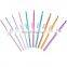 DIY 100PCS Aluminum Colorful Knitting Needle Tool Set Crochet Hook Set