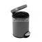 Household Products Rubbish Bin Steel Foot Pedal Dustbin Indoor Trash Can Kitchen Garbage Bin With Lid