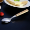 Outdoor Camping Wooden Handle Cutlery 304 Stainless Steel Cutlery Sets Knife Spoon Fork