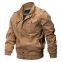 Denim Fashion Color Casual Sports Windproof Men's Long Sleeves Loose Jacket