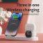 Hot Sale 15W Wireless Charger Stand Cheap 3 in 1 Multifunction Phone Charging Device with Fast Wireless Technology