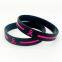 Factory Direct in Stock Healthy Breast Awareness Ribbon Public Service Announcements Soft Smoothly Silicone Bracelet