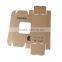 Drop front brown corrugated paper box with window