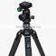 Digital Camera ballhead carbon fiber pole Tripod,OEM Netty Pattern Photography tripod
