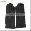 simple woolen gloves with leather belt for women