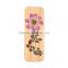 Trade assurance cute recyle natural bamboo flowers handmade bookmark