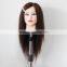 Professional makeup cheap 100% human hair mannequin head training head with hair