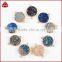 Small round titanium rainbow navy blue agate druzy geode gemstone connector from wholesale guangzhou fashion jewelry market                        
                                                Quality Choice
                                            