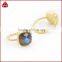 Rose Cut Labradorite Gold Gemstone Ring