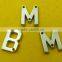 Letter " B" and " M " Shape Sew-on badges For Swimming wear -- MZ2505