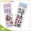 Factory supply funny kids printing eco-friendly 3d resin epoxy sticker