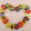 High Quality Colorful Fruit Beads of Child Funny DIY Toy Wooden Fruit Shape Beads