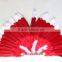 Indian Feather Headdress With Turkey Feather, Red & White