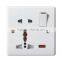15A 1gang 3pin Roud-socket And 1way Switch With Light
