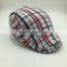custom promotional check cotton ivy hat