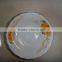 daily use white ceramic porcelain soup plate / round ceramic porcelain deep plate