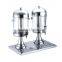 Hot and cold milk tea dispenser, insulated beverage dispenser 8L*3