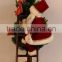 XM-A6041 16 Inch santa claimbing stairs with 22 inch lighted tree for christmas decoration