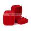 velvet double engagement ring box