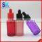 red purple pink 30ml glass dropper bottle for e liquid