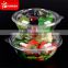 Shanghai disposable Clear Plastic salad bowl with Lids
