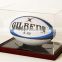 Transparent acrylic rugby ball display box display cabinet dispaly case